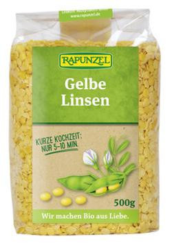 Produktfoto zu Linsen, gelb geschält 500gr