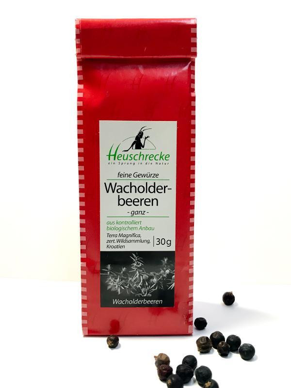 Produktfoto zu WACHOLDERBEEREN ganz 30gr