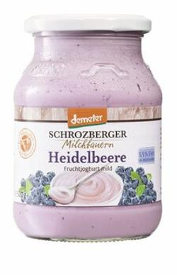 Produktfoto zu Heidelbeer Joghurt 500g von Schrozberg