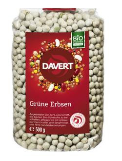 Produktfoto zu Erbsen, grün ungesch. 500gr