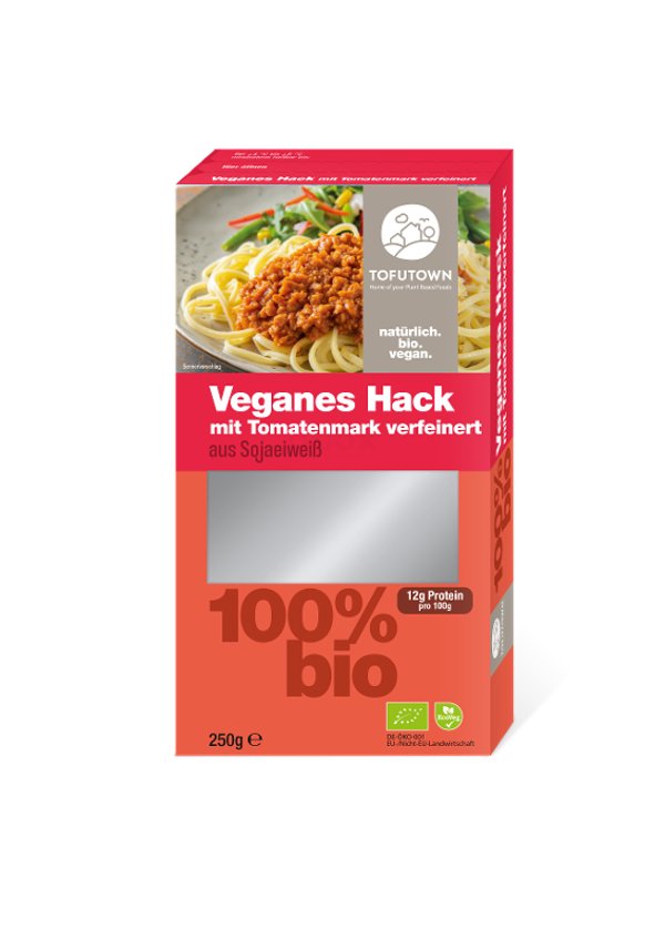 Produktfoto zu Veganes Hack mit Tomate, 250g