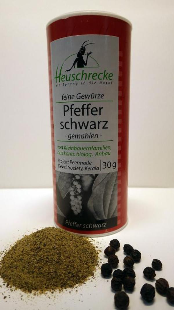 Produktfoto zu PFEFFER, schwarz, gemahlen 30g