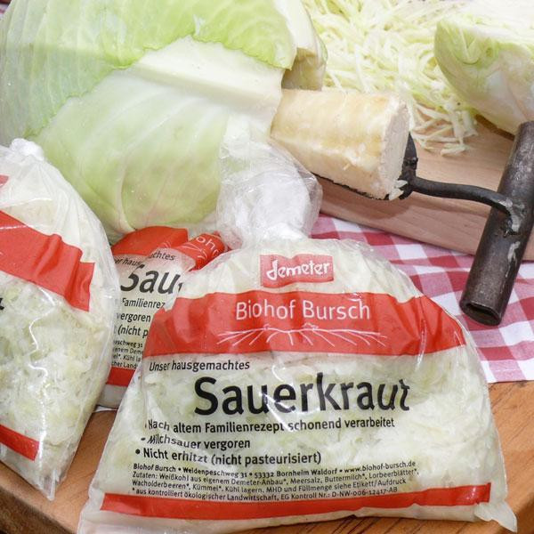 Produktfoto zu Frisches Sauerkraut, ca. 500gr aus dem Vorgebirge