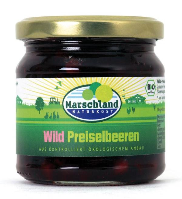 Produktfoto zu Wildpreiselbeeren, Glas 220ml