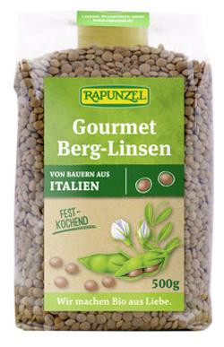 Produktfoto zu Gourmet Berg-Linsen, braun 500gr