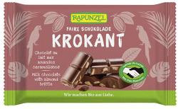 Produktfoto zu Schokolade Vollmilch-Krokant 100gr