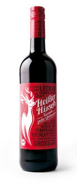 Produktfoto zu Heißer Hirsch Glühwein rot 0,75ltr